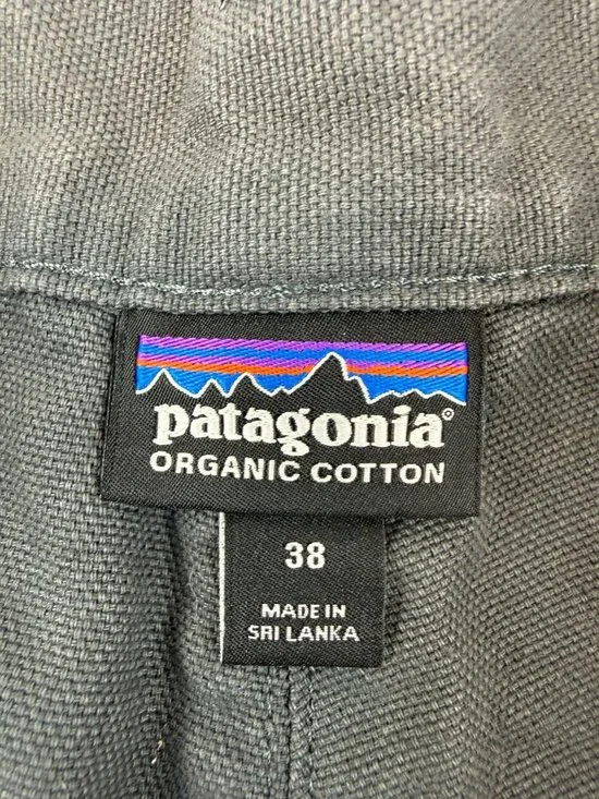 Patagonia Stand Up Shorts Mens 38 Blue Gray Organic Cotton Canvas 6.5 Inseam - Picture 3 of 10